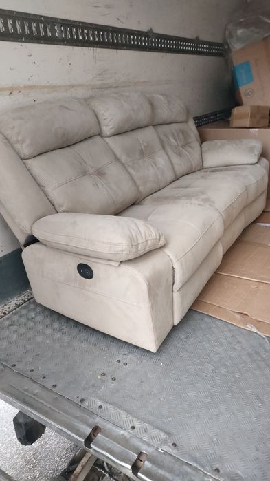 Sofá 3 lugares relax eletrico