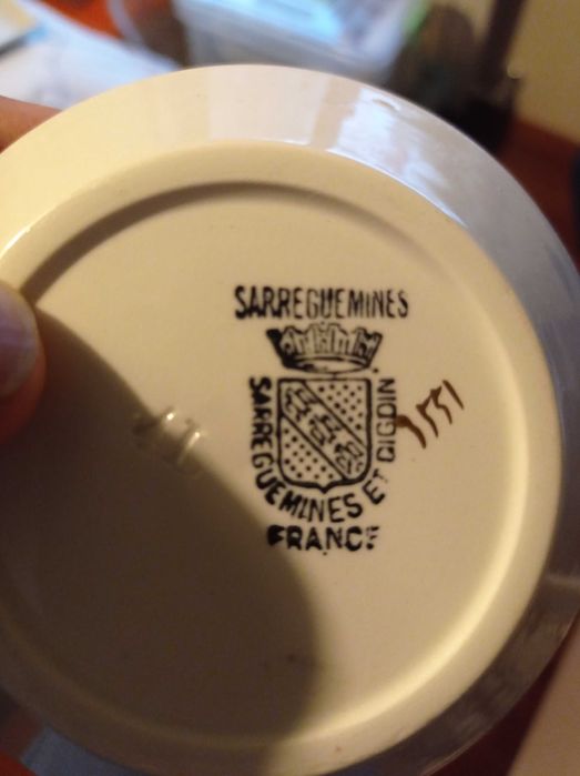 3 chavenas de café Digoin Sarreguemines