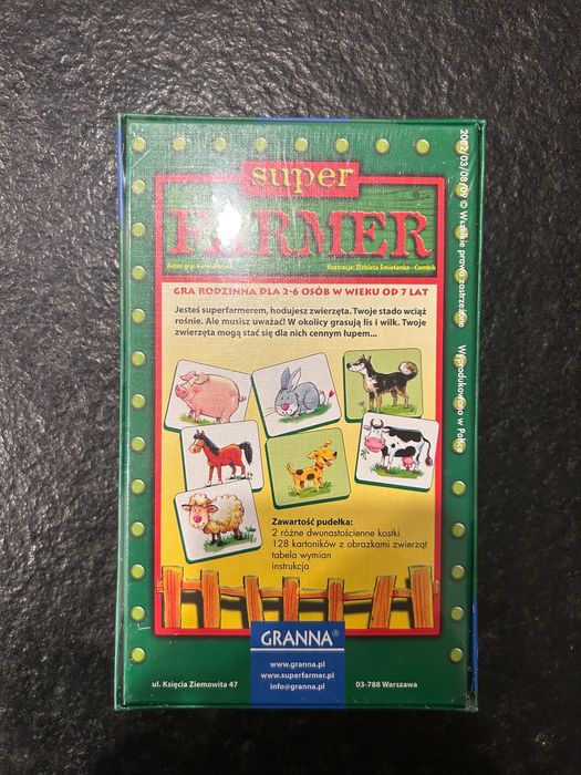 Gra Super Farmer NOWA W FOLII gra superfarmer wersja kieszonkowa