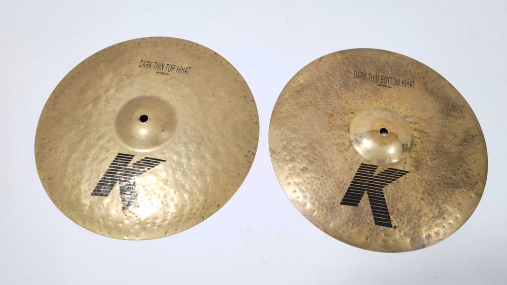 Hi-Hat Zildjian K Dark THIN  14" - 787, 1020g - talerze do perkusji