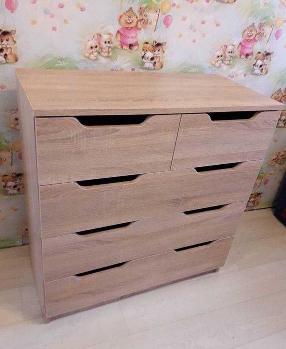 Новий комод зі складу 2+3М Білий дуб самоа венге Доставка