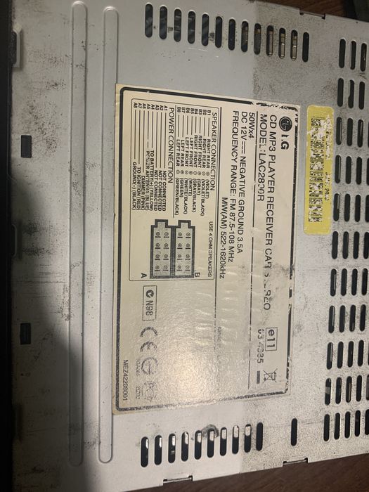 Radio LG LAC 2800R