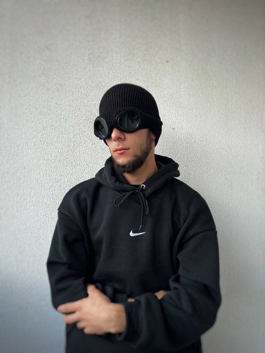 Шапка C.P. Company з двома лінзами, трендова шапка сп компані/сипи