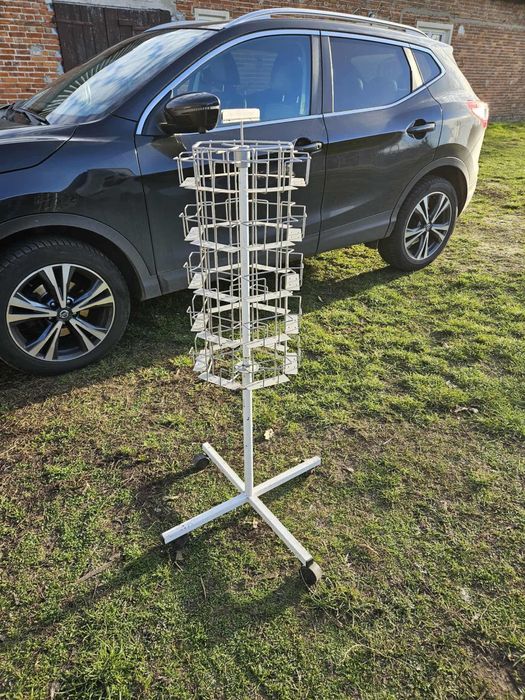 Obrotowy stojak ekspozycyjny na pocztówki, kartki okolicznościowe – 120 cm