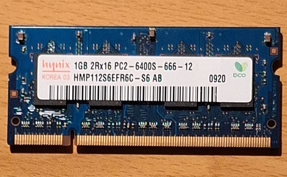 3 memorias para portatil de 512 mb