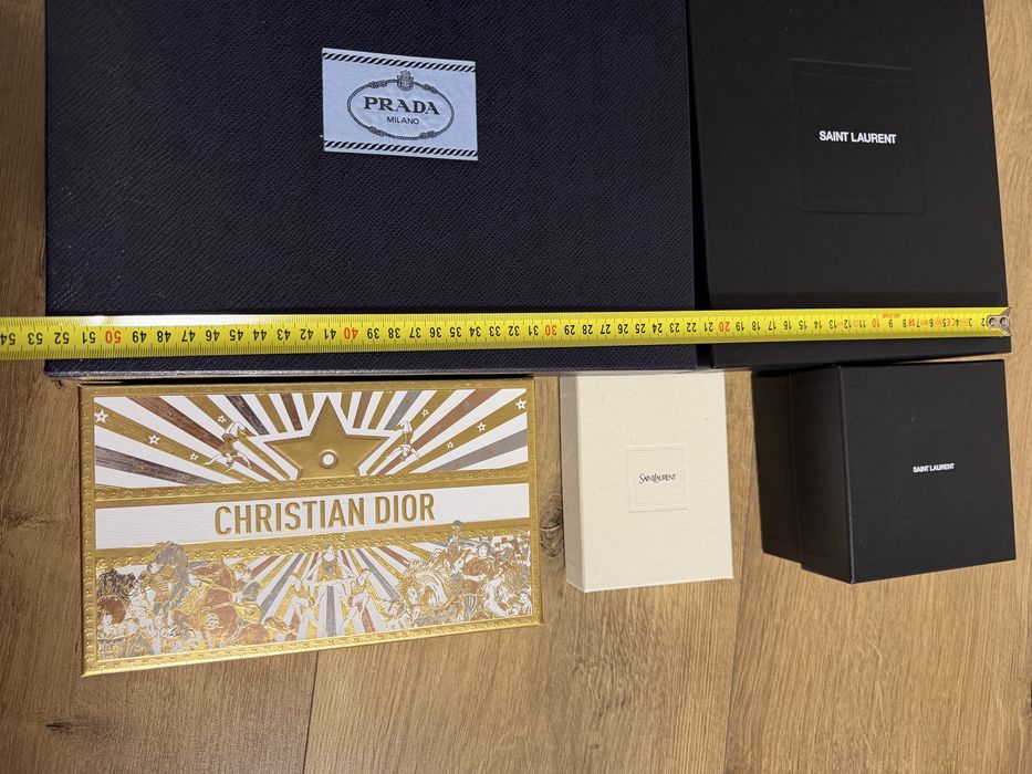 подарункові коробки prada saint Laurent dior