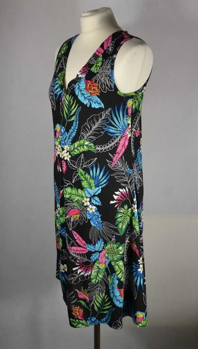 CELLBES Tropical Nowa Letnia Sukienka Damska 38/40 Wiskoza Bawełna Oryginalna