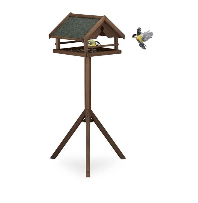 Relaxdays Karmnik dla ptaków ze stojakiem