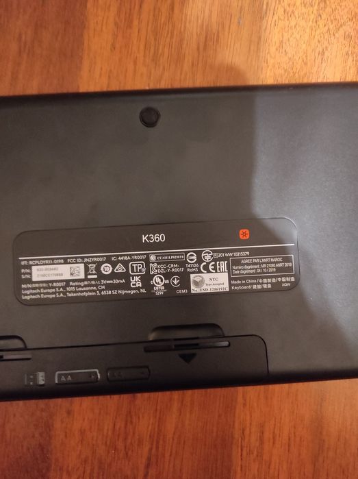 Клавиатура мембраная Logitech k360.