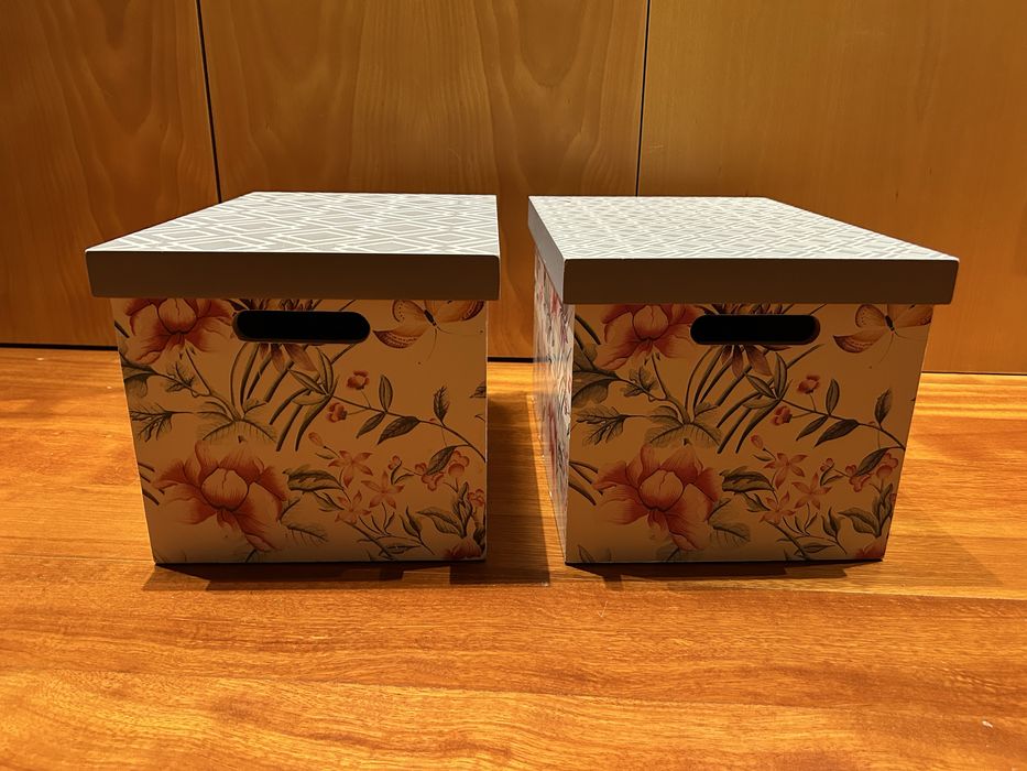 Caixas de arrumação decorativas madeira