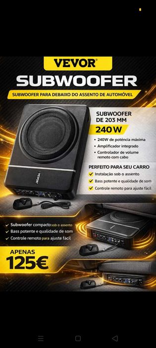 Subwoofer Car.125€ Oportunidades