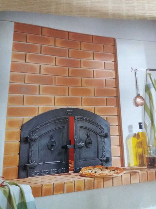 Drzwiczki żeliwne Godin do pieca chlebowego , pizzy, piekarnika