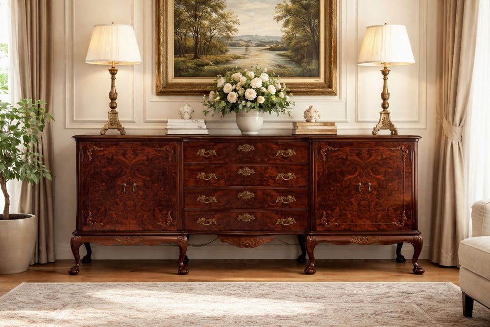 Unikatowa Komoda Bufet Chippendale