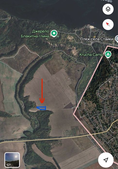 Продається ділянка 1 га.Стайки.Обухів.Українка.