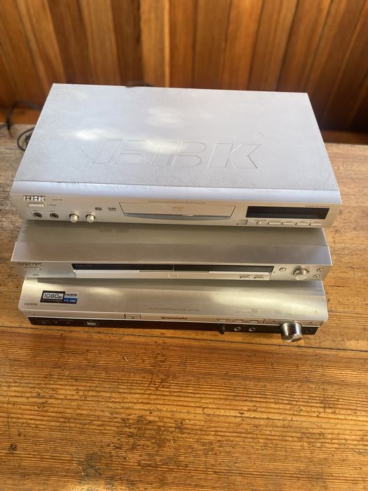 3 DVD, panasonick, sony, bbk