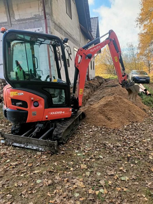 Usługi koparką,mini koparką