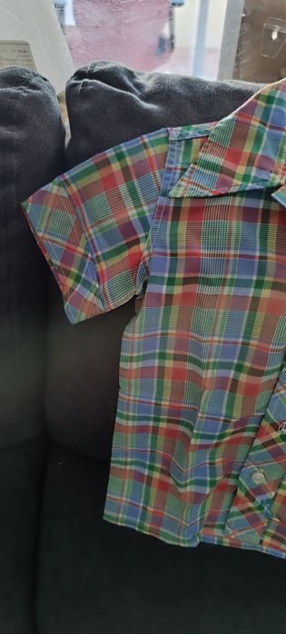 Camisa xadrez de rapaz