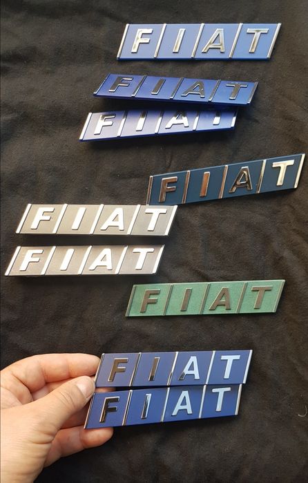 UNO Fiat Emblemas logos simbolos legendas novos