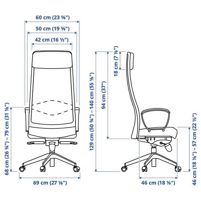 Cadeira de escritório/gamer giratória MARKUS IKEA