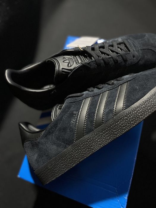Кроссовки Adidas Gazelle black оригинал чёрные