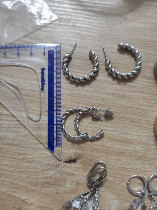 Kolczyki z kryształkami 7szt