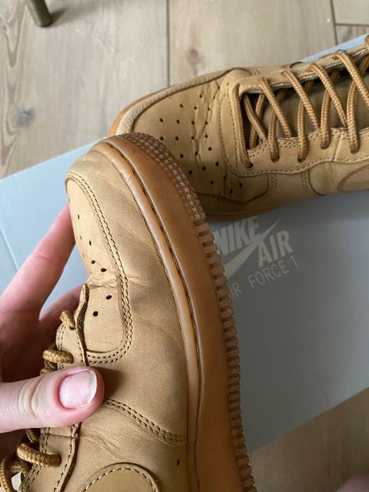 Nike Air force 1 Flax Beżowe Camel