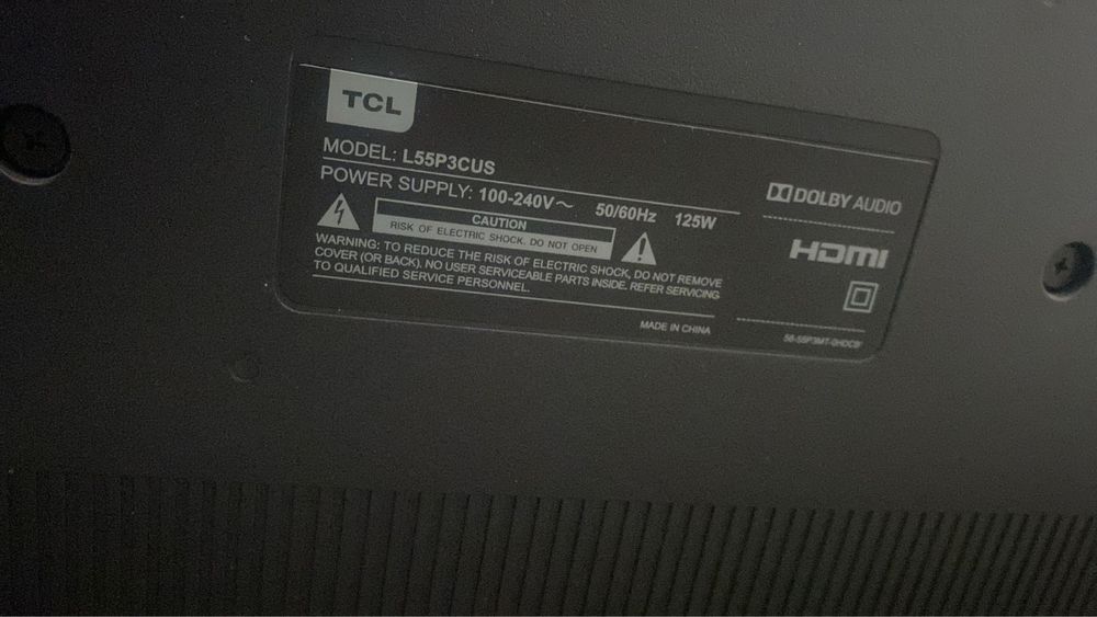 TV 55” TCL tela curva 4k