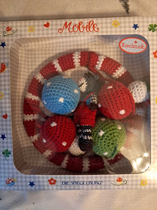 Karuzela mobilna Osiołek Baby Gluck Spiegelburg recznie robiona hand