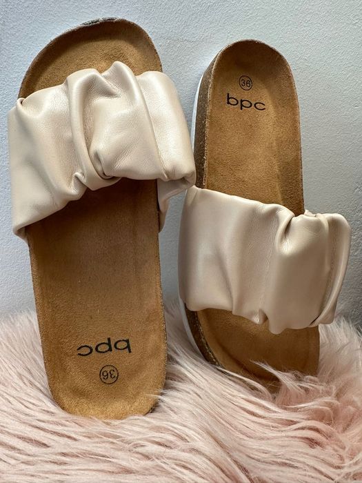 B.P.C klapki na korku różowe ^36