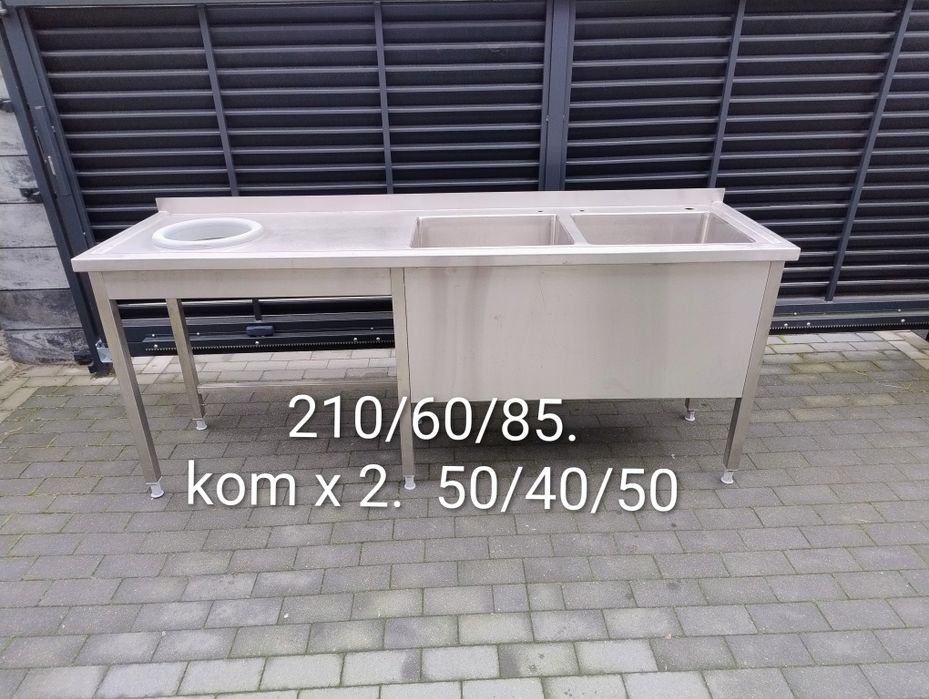 Szafka nierdzewna z zlewem