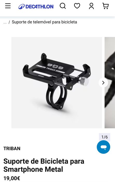 Suporte telemovel para bicicleta