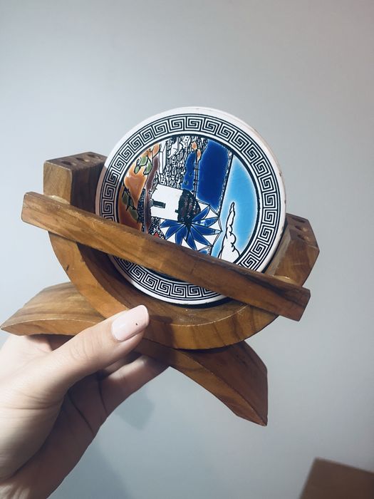 Podstawki ceramiczne starozytna grecja 3 szt hellada