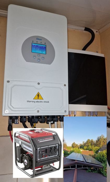 Інвертор Аккумулятор Встановлення Резервне живлення Установка питания