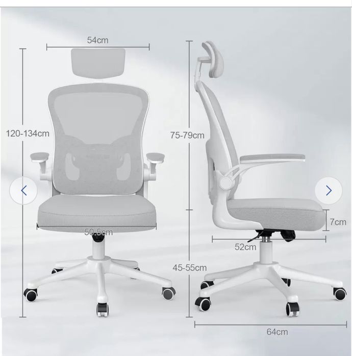 Cadeira de Escritório de Malha Ergonómica