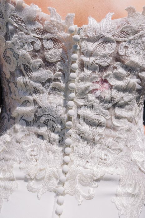 Vestido noiva cauda comprida renda