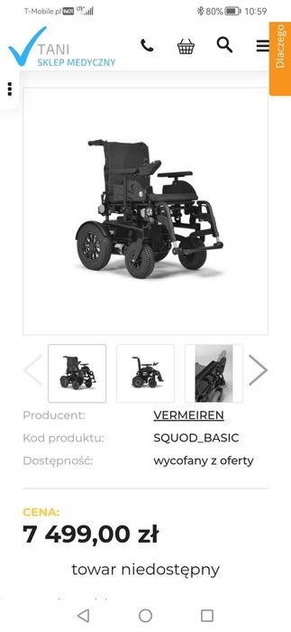 Wózek inwalidzki akumulatorowy