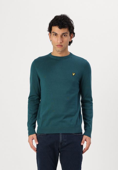 Sweter klasyczny jasnozielony Lyle & Scott L