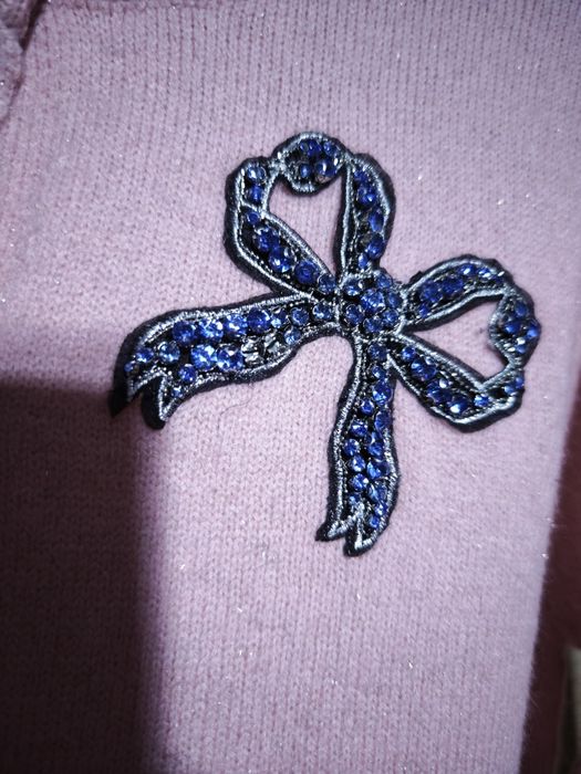 Nowy sweter zapinany różowy Rosella roz M-L