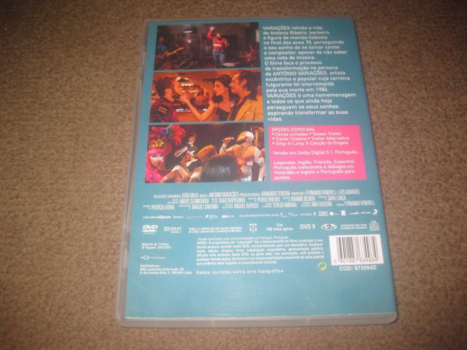 DVD "Variações" com Sérgio Praia/Raro!