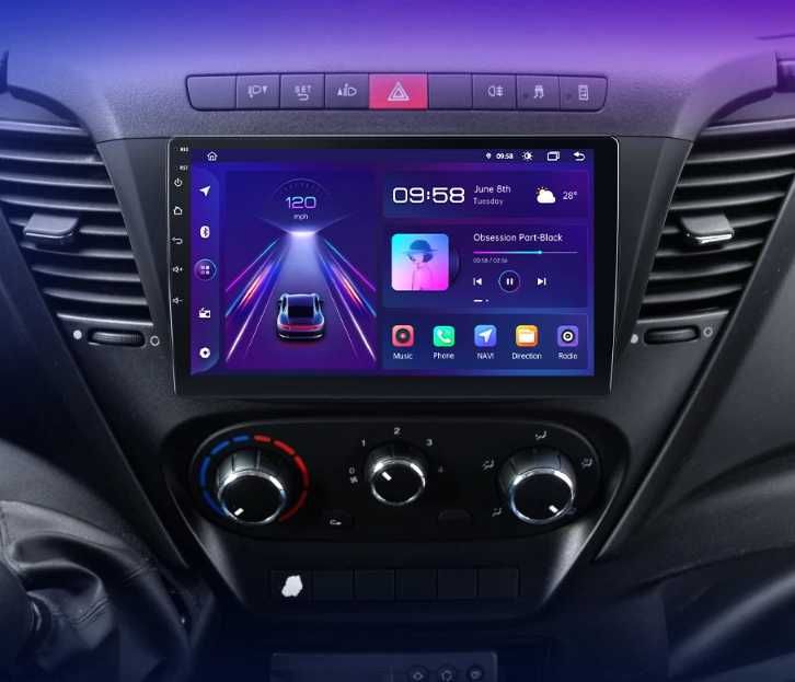 Rádio Android Iveco Daily 2014 a 2020 9 Polegadas CarPlay GPS WIFI 2/32GB Novo