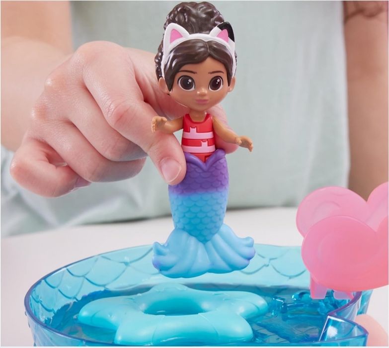 Koci Domek GABI duży zestaw basen 2 figurki GABI SYRENKOTKA