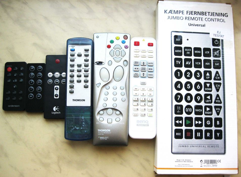 Oryginalne piloty ANDERSSON BOSE Logitech Thomson BENQ JUMBO