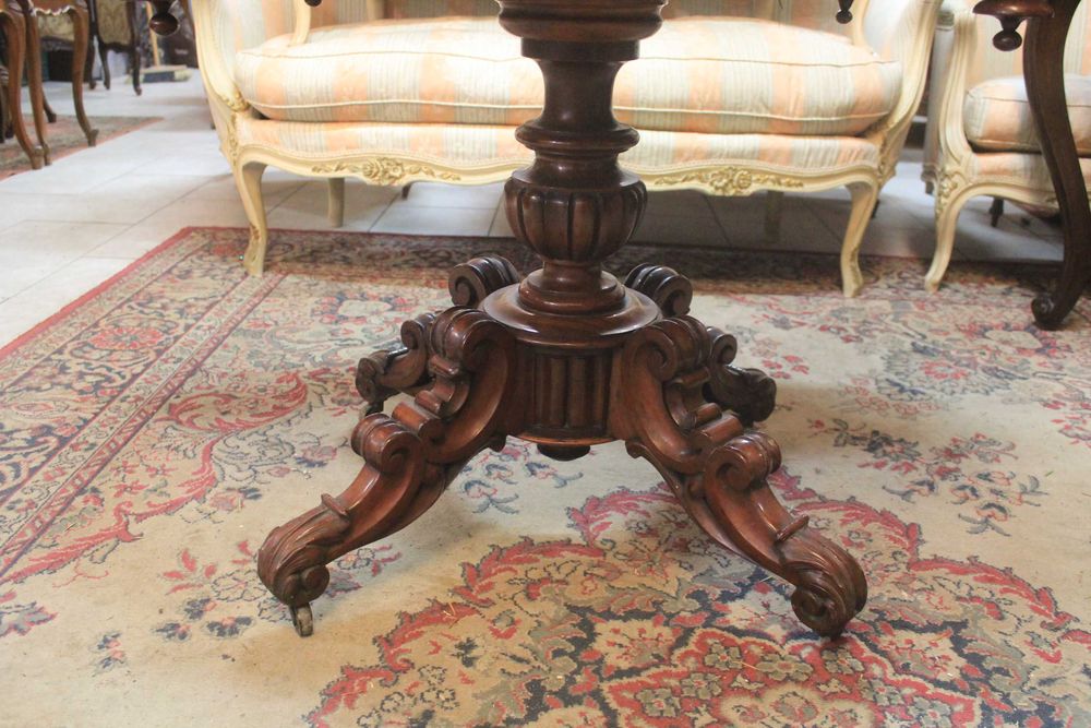 Stół eklektyczny 2 szufladki - blat marmur - Gryfino