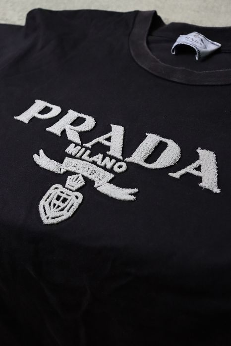 Prada Milano Logo Crest T-Shirt