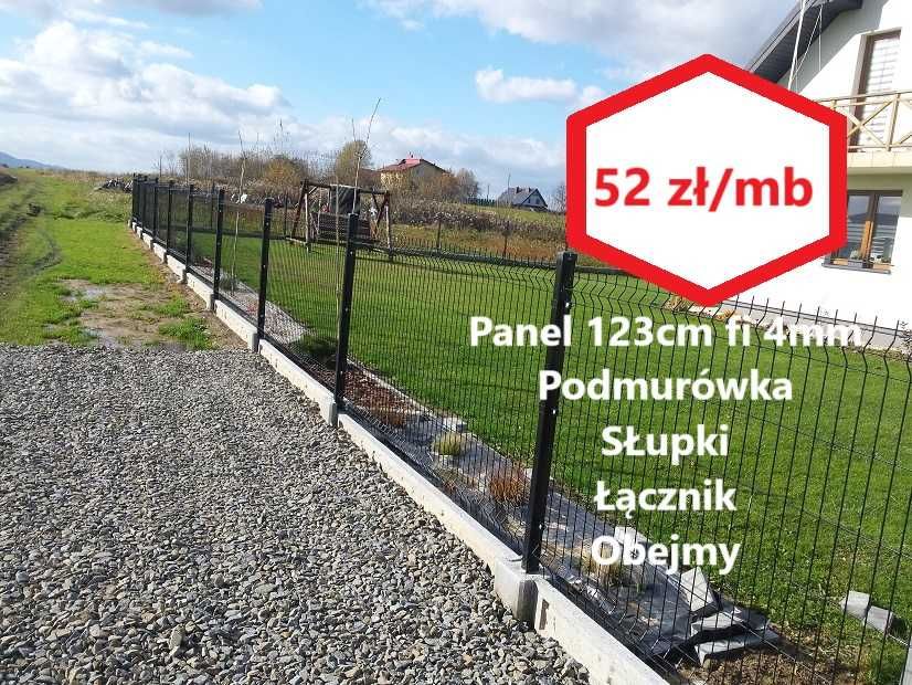 ogrodzenie panelowe kompletne 49zł mb