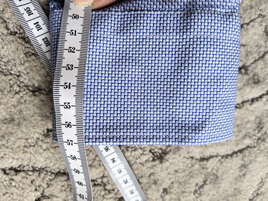 Koszula męska r 43 Lambert Wólczanka niebieska taliowana