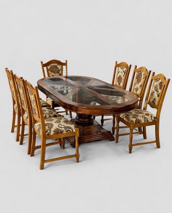 Stół do salonu i 8 ktzeseł