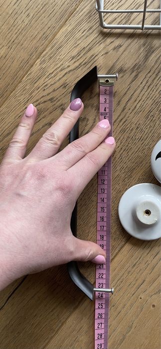 Uchwyt meblowy rączka czarny 24 cm nowy