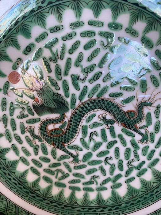 Prato de pocelana antiga chines