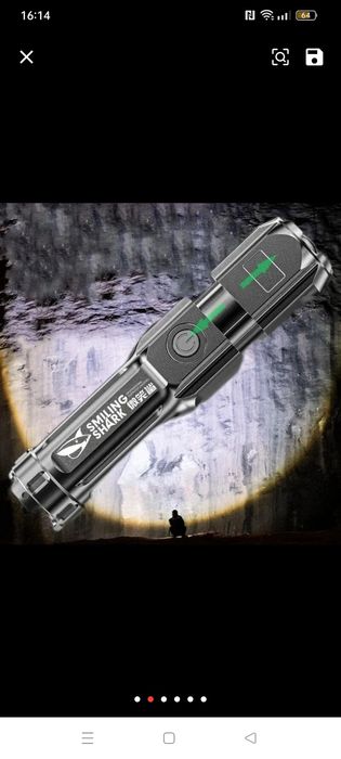 Lanterna led recarregável 500  / 800 lúmen